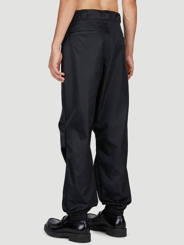 Triangle Logo Re-Nylon Jogger Track Pants Black - PRADA - BALAAN 5