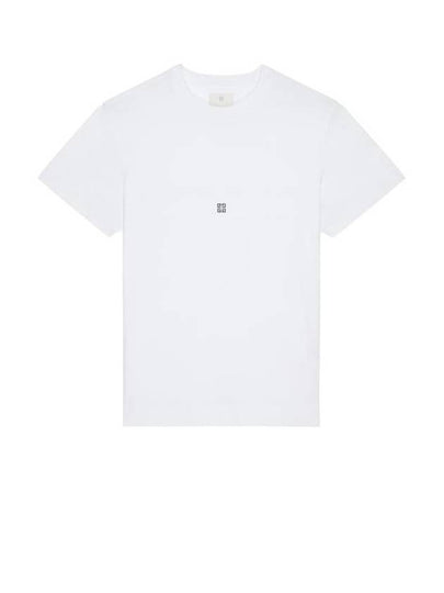 4G Logo Cotton Short Sleeve T-shirt White - GIVENCHY - BALAAN 2