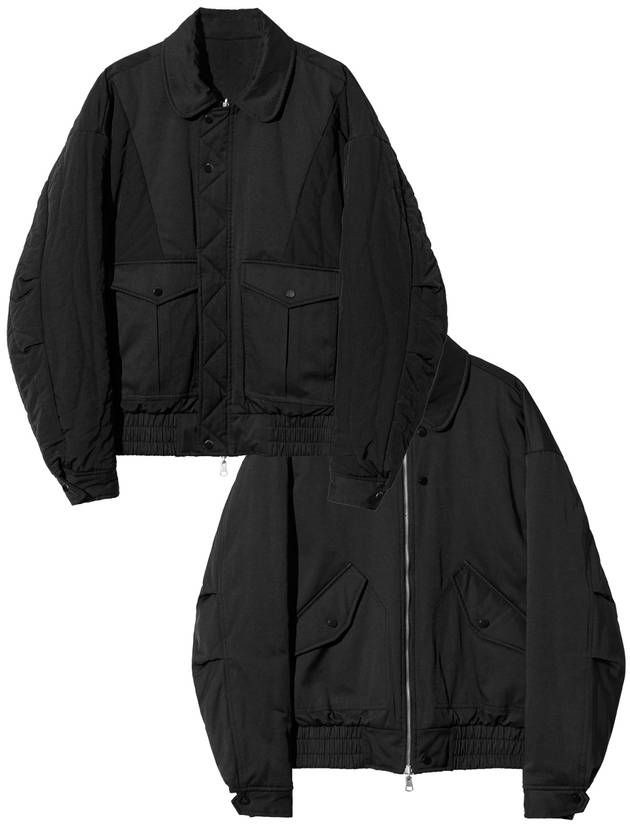 Reversible CWU 45P Flight Bomber Jacket Black - KND - BALAAN 4