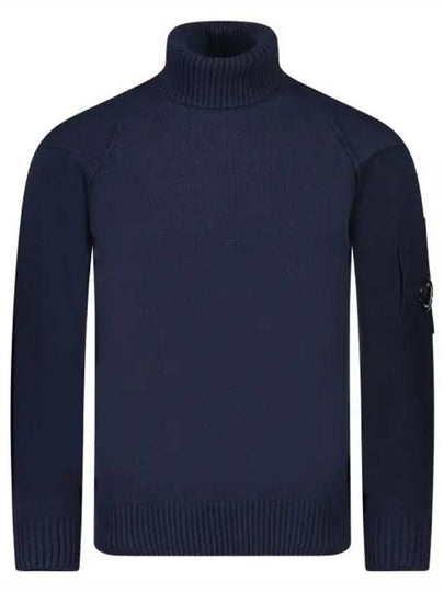 Lambswool GRS Knit Turtleneck Nightshade - CP COMPANY - BALAAN 2