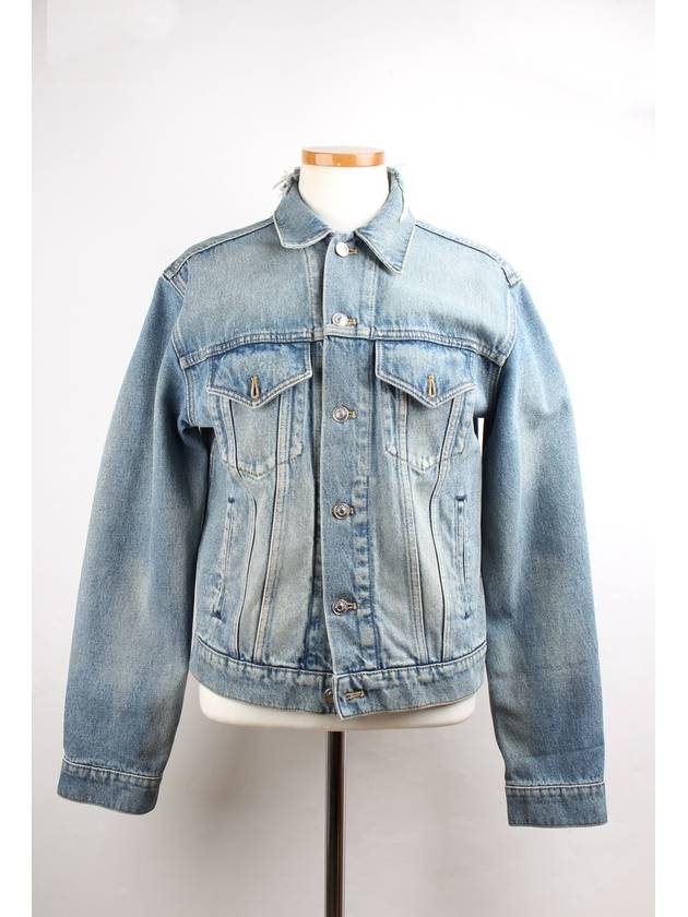 Wave logo denim jacket 44 95 - BALENCIAGA - BALAAN 3