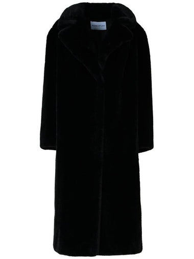 Stand Studio 'Maria' Black Faux Fur Coat - STAND STUDIO - BALAAN 1