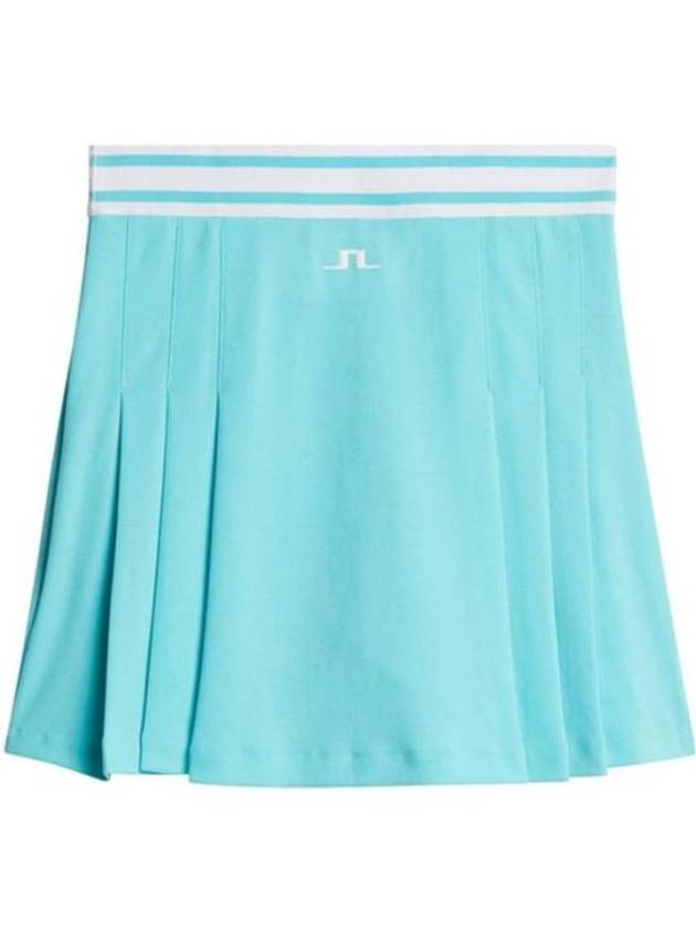 Isabel Pleated Skirt Blue Curacao - J.LINDEBERG - BALAAN 2