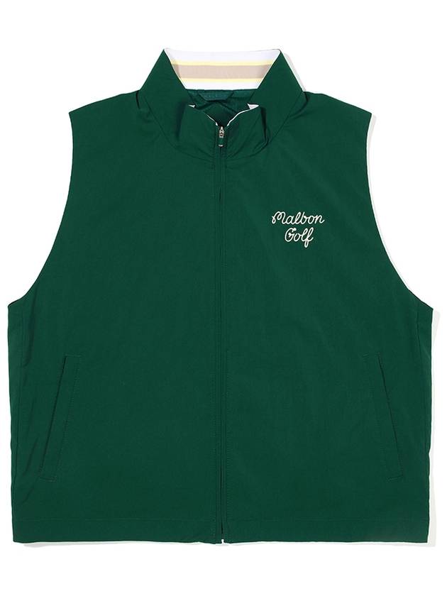 Bag bucket woven full zip up vest GREEN WOMAN - MALBON GOLF - BALAAN 1