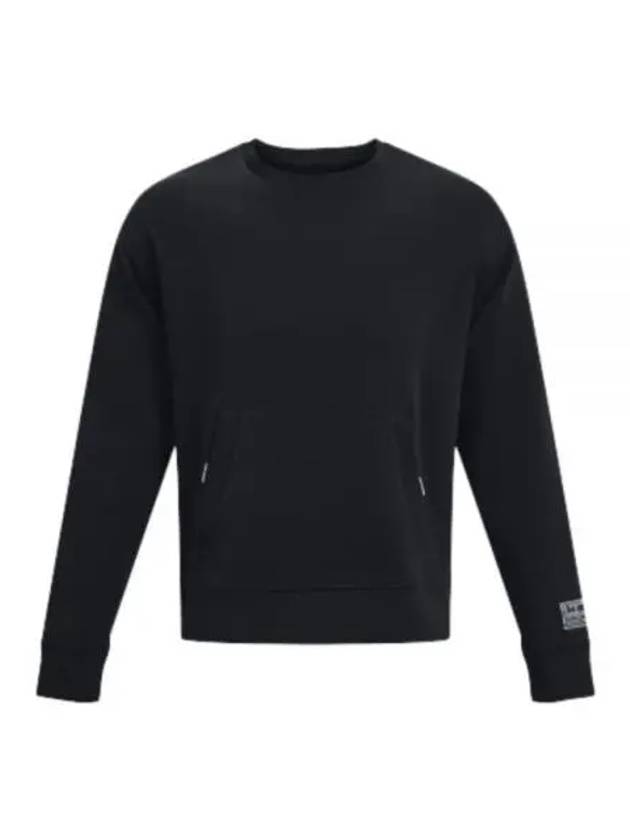 Men's Summit Knit Crew Sweatshirt Black - UNDER ARMOUR - BALAAN 2