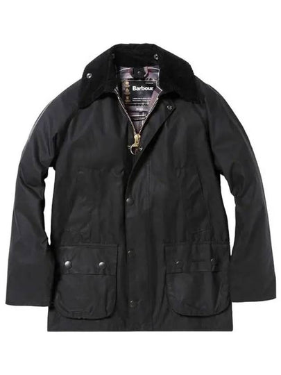 Bedale Wax Half Lined Jacket Black - BARBOUR - BALAAN 2