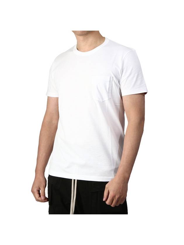 Cotton Chest Pocket Short Sleeve T Shirt White - TOM FORD - BALAAN 2