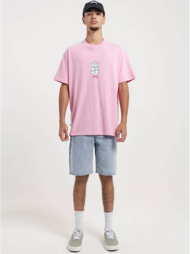 King S Short Sleeve T-Shirt Lemonade Pink - STUSSY - BALAAN 5