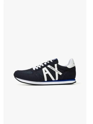 Men s Eco Suede Insert Sneakers Navy - ARMANI EXCHANGE - BALAAN 1