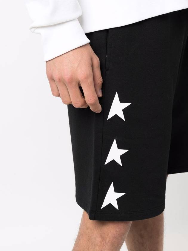 White Star Bermuda Shorts Black - GOLDEN GOOSE - BALAAN 3