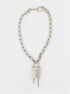 Lock Chain Necklace Silver - GIVENCHY - BALAAN 1