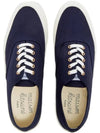 Lace Up Canvas Cotton Low Top Sneakers Navy - MAISON KITSUNE - BALAAN 3