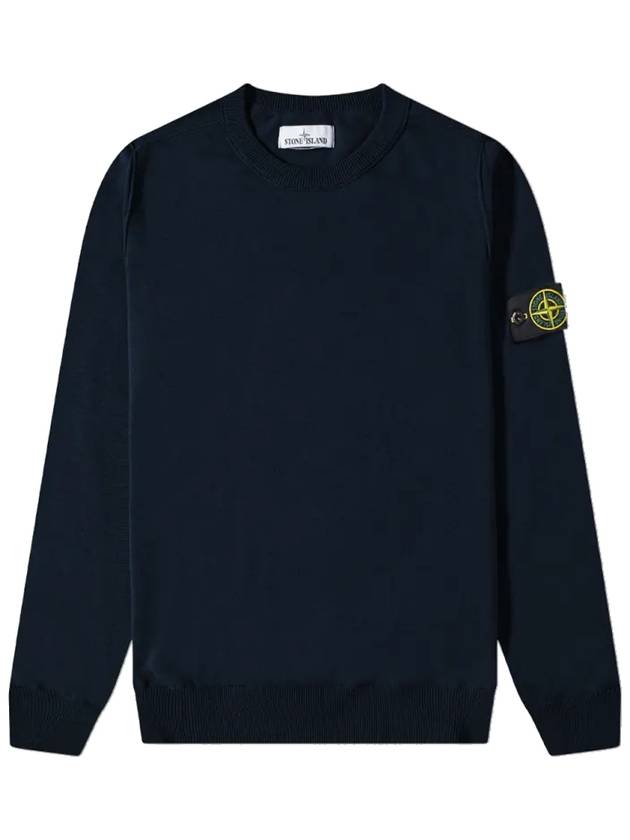 Wappen Patch Cotton Knit Sweatshirt 2 Types Black Navy 7615540B2 - STONE ISLAND - BALAAN 5