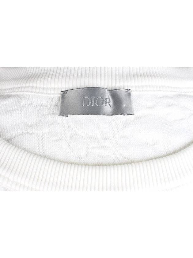 Oblique terry short sleeve t shirt white XL - DIOR - BALAAN 6