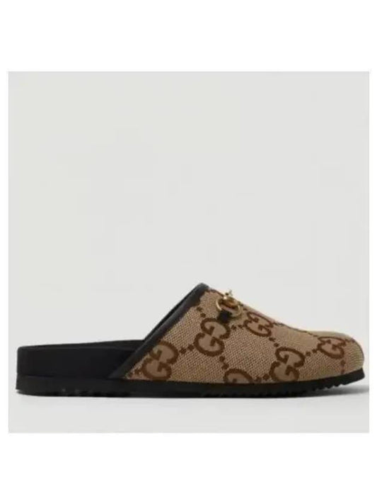 Men's Maxi GG Canvas Slippers Camel - GUCCI - BALAAN 2