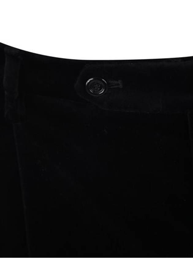 Men's Stretch Velvet Shorts Black - GUCCI - BALAAN 4