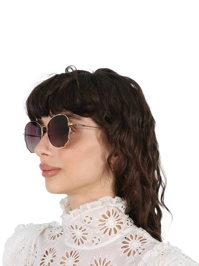 Bolon Chloe Purple Gradient Irregular Ladies Sunglasses BL7105 A60 58 - BOLON - BALAAN 2