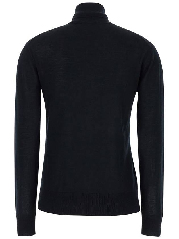 Black High Neck Pullover With Ribbed Trim In Wool Woman - SEMI COUTURE - BALAAN 2