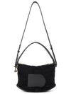 Pin Swing Teddy Shoulder Bag Black - DELVAUX - BALAAN 7