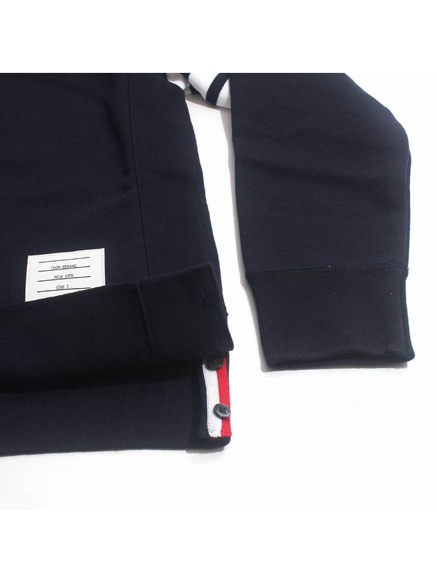 4 Bar Loopback Jersey Sweatshirt Navy - THOM BROWNE - BALAAN 5