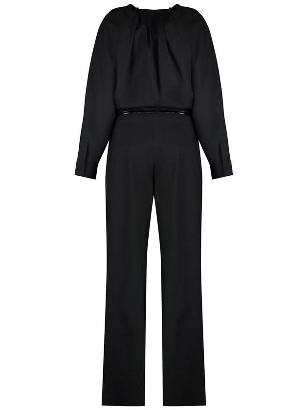 Keyhole Neck Jumpsuit Black - GUCCI - BALAAN 3