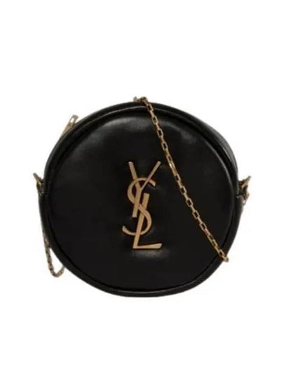 Round Pillow Cross Bag Black - SAINT LAURENT - BALAAN 2