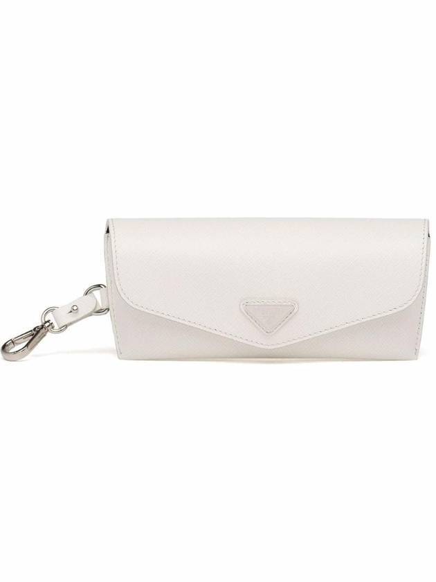 Saffiano Leather Glasses Case White Boutique - PRADA - BALAAN 1