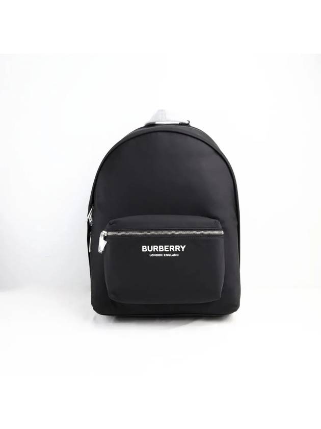 Logo Print Nylon Backpack Black - BURBERRY - BALAAN 2