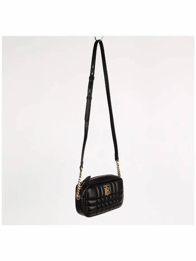 Quilted Leather Mini Lola Camera Shoulder Bag Black - BURBERRY - BALAAN 5