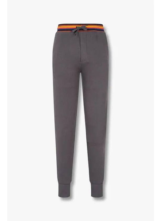 PS stripe banding lounge pants dark gray - PAUL SMITH - BALAAN 1