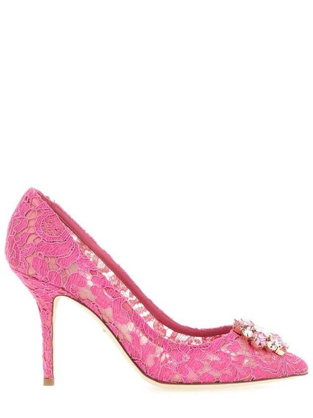 Women's Rhinestone Fabric Pumps Heel Pink - DOLCE&GABBANA - BALAAN 2