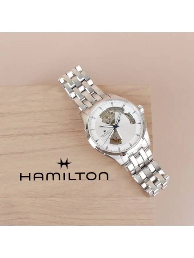 Jazzmaster Open Heart Auto 40mm Watch Silver - HAMILTON - BALAAN 2