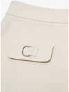 Lambda Women s Golf Wear Skirt High Waist 22358 Light Beige Official Genuine - LAMBDA - BALAAN 3