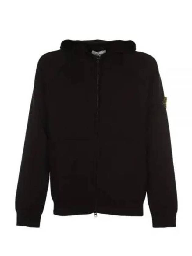 Wappen Patch Cotton Hooded Jacket Black - STONE ISLAND - BALAAN 2