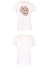 Skull Skull Printing Short Sleeve T-Shirt White - ALEXANDER MCQUEEN - BALAAN 5