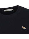 Men's Baby Fox Pullover Cotton Knit Top Navy - MAISON KITSUNE - BALAAN 5