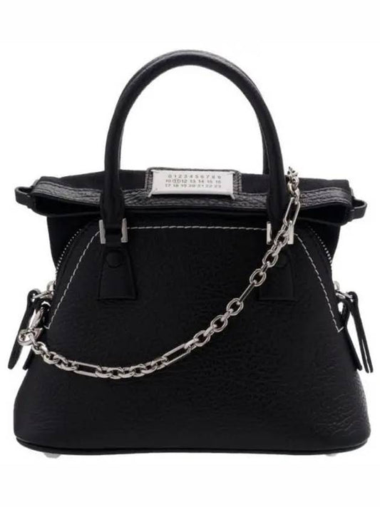 5AC Classique Micro Tote Bag Black - MAISON MARGIELA - BALAAN 2