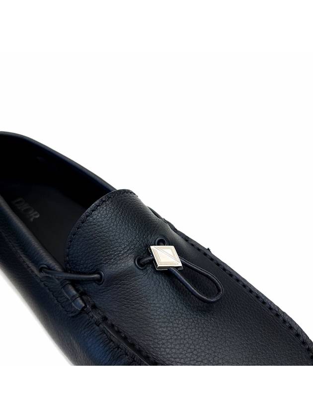 CD Diamond Grained Calfskin Loafers Black - DIOR - BALAAN 7