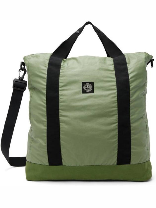 Mussola Gomata TC Compass Logo Tote Bag Khaki - STONE ISLAND - BALAAN 2