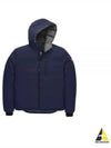 Lodge Down Hooded Padding Jacket Atlantic Navy - CANADA GOOSE - BALAAN 2