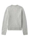 Baby Fox Patch Boxy Cardigan Light Gray Women s - MAISON KITSUNE - BALAAN 2