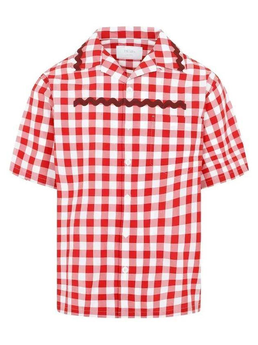 23 ss Gingham Shirt UCS434 1LTR F03DU B0110811991 - PRADA - BALAAN 1