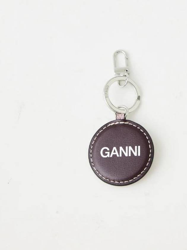 Banner Smile Glitter Key Holder Pink - GANNI - BALAAN 6