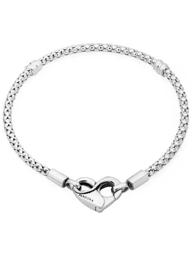 Moments Stud Chain Bracelet Silver - PANDORA - BALAAN 4