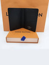 Pocket Organizer Taiga Leather Card Wallet Black - LOUIS VUITTON - BALAAN 6