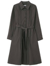 Women's A Line DD Shirt Dress Khaki - RS9SEOUL - BALAAN 2