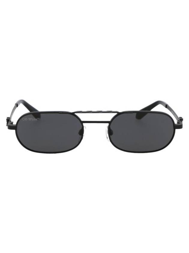 Sunglasses OERI072S23MET001 1007 1007 BLACK DARK GRAY - OFF WHITE - BALAAN 1