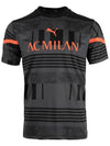 AC Milan Pre-Match Jersey Short Sleeve T-Shirt Black - PUMA - BALAAN 3