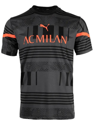 AC Milan Pre-Match Jersey Short Sleeve T-Shirt Black - PUMA - BALAAN 1