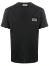 VLTN Logo Patch Short Sleeve T-Shirt Black - VALENTINO - BALAAN 3